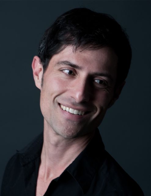 Paul Festa, writer, producer, director, designer, actor and violinist, The Glitter Emergency (photo: Tom Schmidt)