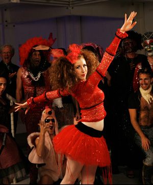 Sylvie Volosov as The Ballerina in The Glitter Emergency (photo: Daniel Nicoletta)