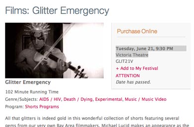The Glitter Emergency at Frameline35