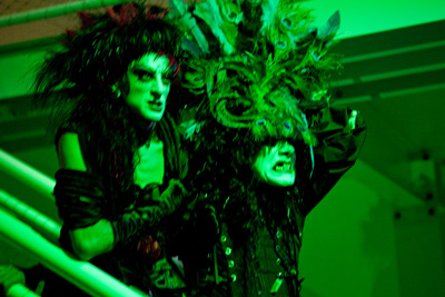 Eric Glaser and Rumi Missabu as The Depraved Evil Stepsisters in The Glitter Emergency (photo: Daniel Nicoletta)